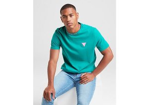 GUESS Neck Brand T-Shirt Herren - grün - Mens, grün