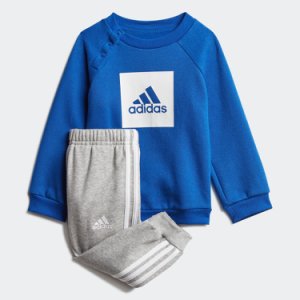adidas I 3-Stripes Logo Jogger Fleece Dziecięcy Niebiesko-Szary (GM8976)