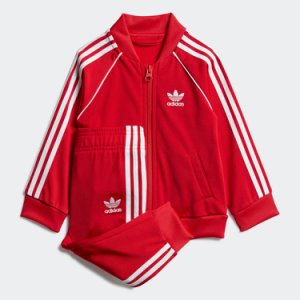 adidas SST Track Suit Dziecięcy Czerwony (GD2631)