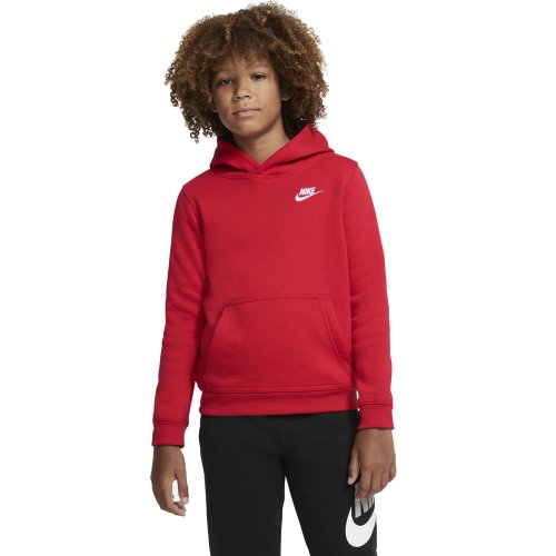 Nike NSW Club Hoodie Młodzieżowa Czerwona (BV3757-657)