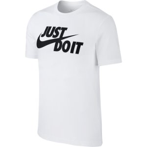 Nike NSW Just Do It Swoosh Tee Męska Biała (AR5006-100)
