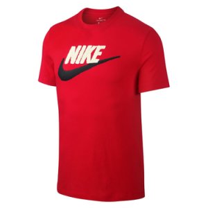 Nike NSW Tee Brand Mark Męska Czerwona (AR4993-657)