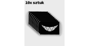 Megakoszulki - Maska na twarz fullprint 10-pack creepy smile
