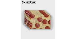 Megakoszulki - Maska na twarz fullprint 5-pack - pizza