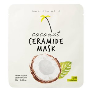 Too Cool For School - Coconut sheet mask - kokosowa maseczka z tkaniny do twarzy
