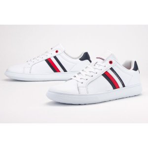 TOMMY HILFIGER ESSENTIAL LEATHER CUPSOLE > FM0FM02668-YBS