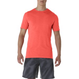 Koszulka Asics Seamless Short Sleeve Top M Czerwona