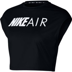 Koszulka Nike Air Short-Sleeve Crop Top W Czarna