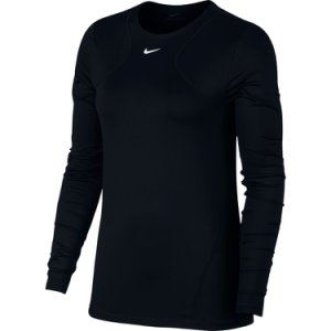 Koszulka Nike Pro Long-Sleeve All Over Mesh Top W Czarna
