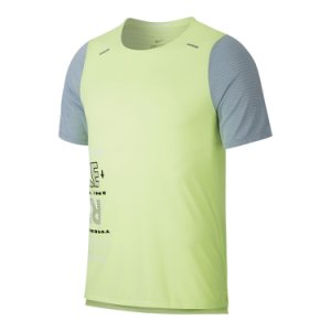 Koszulka Nike Wild Run Rise 365 Top SS M Limonkowo-Szara