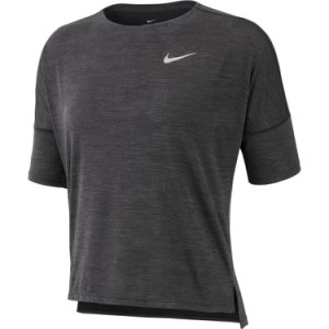 Nike Dri-FIT Medalist Short-Sleeve Top W Grafitowo-Czarna