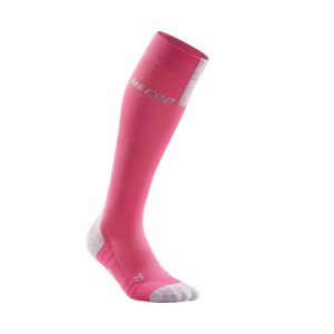 Skarpety Cep Run Compression Socks 3.0 W Szaro-Różowe