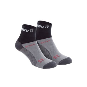Skarpety inov-8 Speed Sock Mid Dwupak Czarno-szare