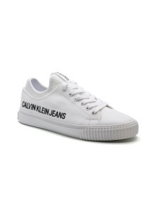 Calvin Klein Icarus Low Top Lace Up Canvas White