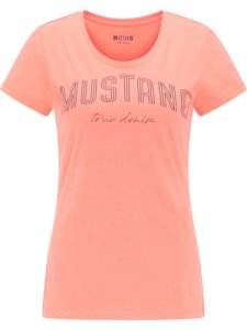 Mustang Alexia C Print Orange T-shirt Damski