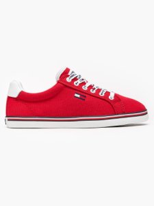Tommy Jeans Essential Lace Up Sneaker Red