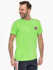 Tommy Jeans Tommy Badge Neon Tee Green