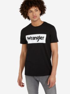 Wrangler Logo Tee Black