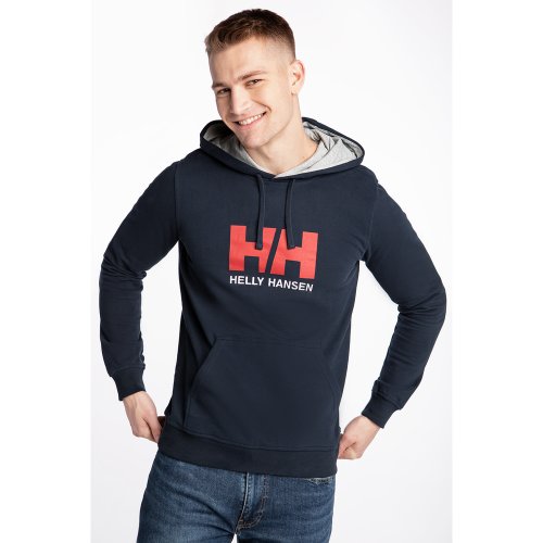 Bluza Helly Hansen Logo Hoodie 33977-597 NAVY - S