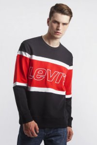 Bluza Levi's Pieced Crewneck Sweatshirt 0000 Black