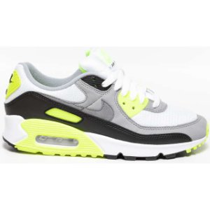 Buty Nike W Air Max 90 CD0490-101 WHITE / BRIGHT GREEN-YELLOW / BLACK / PARTICLE GREY
