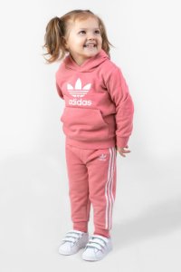 Dres adidas ​dwuczęściowy Zestawowy Dla Dziewczynki Trefoil Hoodie Gn8198 Pink