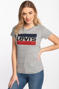 Koszulka Levi's The Perfect Tee 0303 Sportswear Logo Smokestack Heather