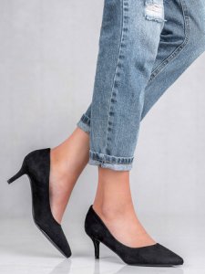 Ideal Shoes - Wygodne czÓŁenka na szpilce - czarny