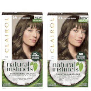 Clairol Natural Instincts Semi-Permanent No Ammonia Vegan Hair Dye Duo (Various Shades) - 6A Light Cool Brown