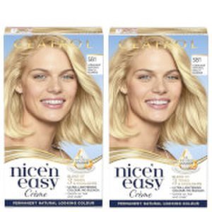 Clairol Nice' n Easy Crème Natural Looking Oil Infused Permanent Hair Dye Duo (Various Shades) - 9B Light Beige Blonde