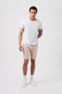 Men's Bleach Twill Denim Shorts - dusty rose - S