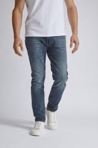 Men's Blue Tapered Fit Overdye Jeans - navy - 28S