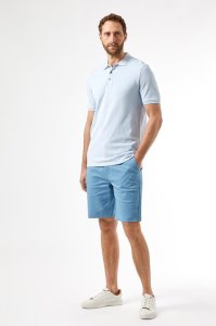 Men's Blue Organic Chino Shorts - light blue - 28