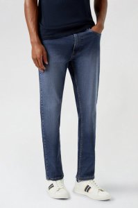 Men's Blue Slim Fit Mid Wash Jeans - mid blue - 30S