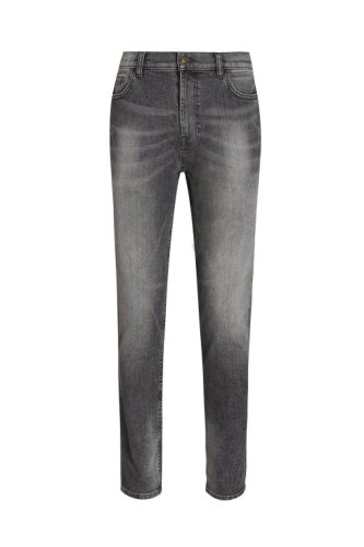 Men's Dark Grey Tapered Fit Jeans - 34R