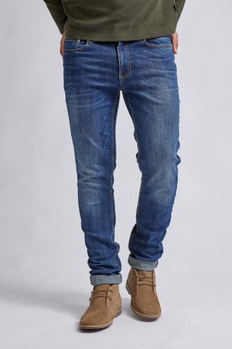 Men's Mid Blue Slim Fit Jeans - 28R