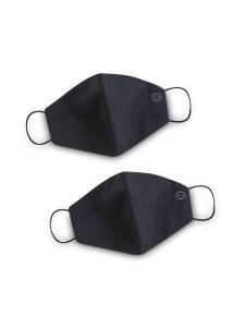 Burton - Mens **2 pack black reusable face coverings, black