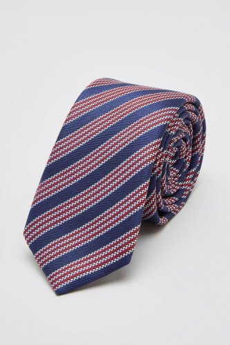 Mens Ben Sherman Navy House Stripe Tie - One Size
