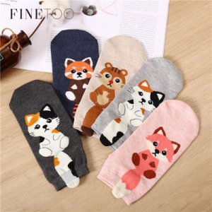 1 Pair High Quality Women's Sock Lovely 3D Animal Socks Autumn-Winter Funny Dog Socks Fashion Ladies Cotton Cartoon Sock New