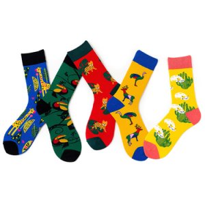 1 Pair Women Socks Cotton Colorful Female Socks Cute Animal Cool Lover Socks 36-43EUR