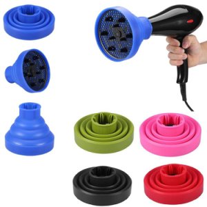 1 PCS 5 Color Foldable Silicone Salon Curly Hair Dryer Diffuser Cover Styling Hairdressing Curl DIY Blower Makeup Tool Accessory