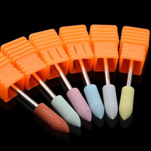 1 Pcs Nail Silicone Polisher Drill Bit Cutter for Smoothing and Polishing Nail Electric Drill Machine Accessory Tools