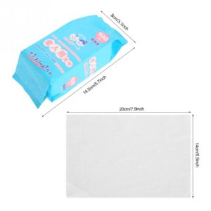 100pcs Replacement Elder Body Wipes Alcohol Free Wet Towel Tissue for Paralytic Incontinence
