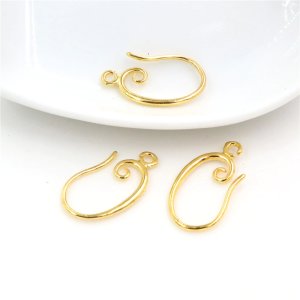 10pcs ( 5pair) 19x11mm Gold Color popular Ear Hooks Earring Wires for Handmade Women Fashion Jewelry Earrings-L2-47