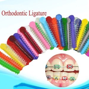 10pcs Dental Orthodontic Ligature Ties Elastic Rubber Bands Tooth Orthodontic Tools Elasticity Orthodontic Braces