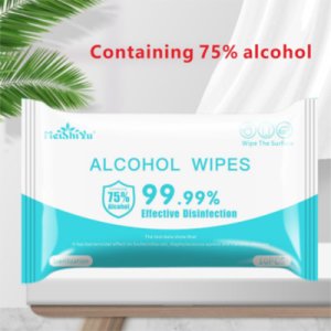 10Pcs One-time 75% ethanol alcohol Household Hygiene Anti-viral Towels Protective Cleaning Wet Products Anti-bacterial