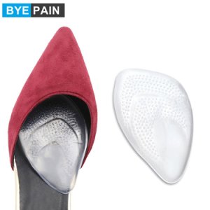 1Pair BYEPAIN Medical Gel Forefoot Shoe Insole Metatarsal Pads Ball of Foot Cushions for Women High Heels to Pain Relief