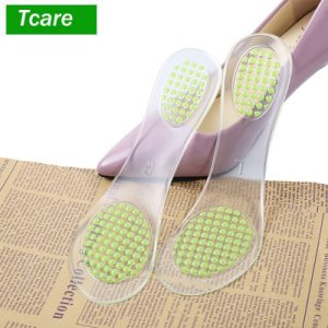 1Pair Foot Care Massage Silicone Insoles Plantar Fasciitis Shoe Inserts for Foot Massage Soft gel Arch support Orthopedic foot