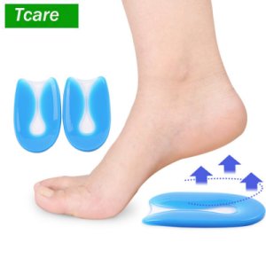 1Pait Foot Massage Care Silicon Gel U-Shaped Spur Cup Heel-Plantar Fasciitis Cushion Remission Correction U-Shaped Heel Pad
