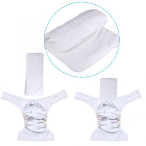 1PC Adullt Washable Reusable 4 Layers Soft Incontinence Cloth Diaper Insert Liner Nappy Pad Health Care